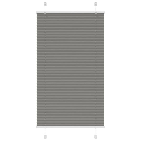 Vidaxl plissé rolgordijn 75x100 cm stofbreedte 74,4 cm antraciet