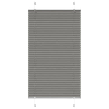 Vidaxl plissé rolgordijn 80x100 cm stofbreedte 79,4 cm antraciet