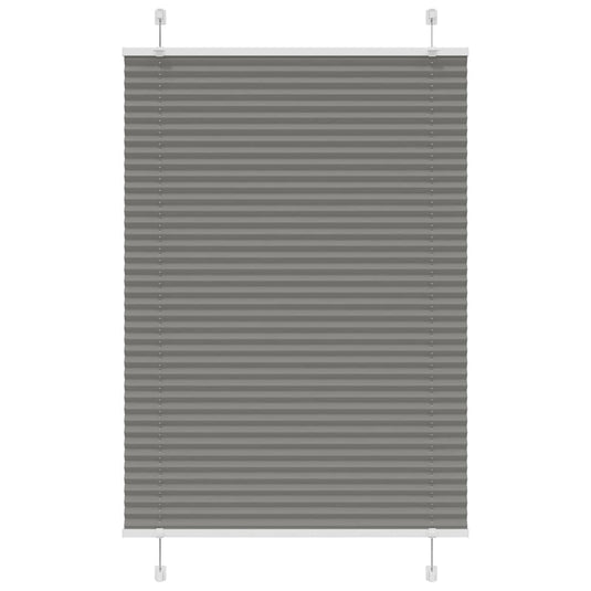Vidaxl plissé rolgordijn 85x100 cm stofbreedte 84,4 cm antraciet