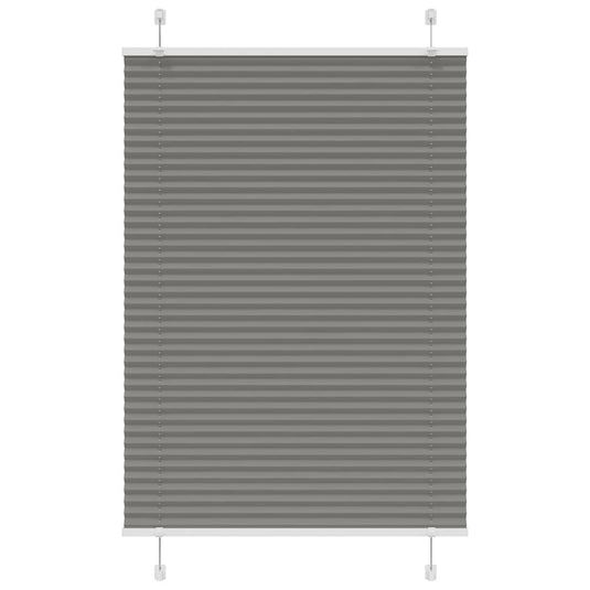 Vidaxl plissé rolgordijn 90x100 cm stofbreedte 89,4 cm antraciet