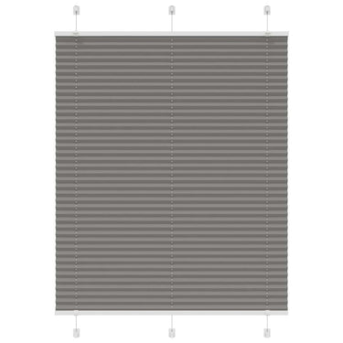 Vidaxl plissé rolgordijn 110x100 cm stofbreedte 109,4 cm antraciet