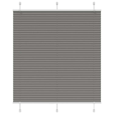 Vidaxl plissé rolgordijn 115x100 cm stofbreedte 114,4 cm antraciet