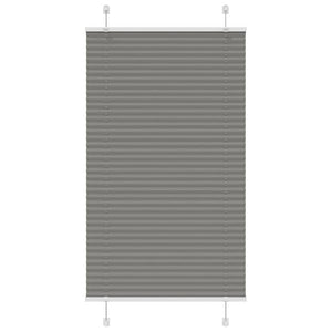 Vidaxl plissé rolgordijn 75x150 cm stofbreedte 74,4 cm antraciet