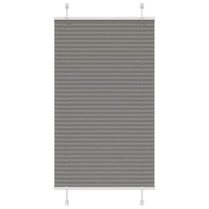 Vidaxl plissé rolgordijn 80x150 cm stofbreedte 79,4 cm antraciet
