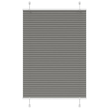 Vidaxl plissé rolgordijn 85x150 cm stofbreedte 84,4 cm antraciet