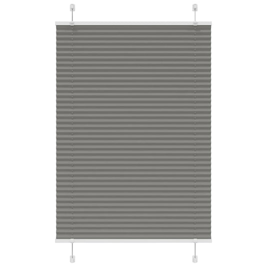 Vidaxl plissé rolgordijn 90x150 cm stofbreedte 89,4 cm antraciet