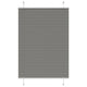 Vidaxl plissé rolgordijn 90x150 cm stofbreedte 89,4 cm antraciet