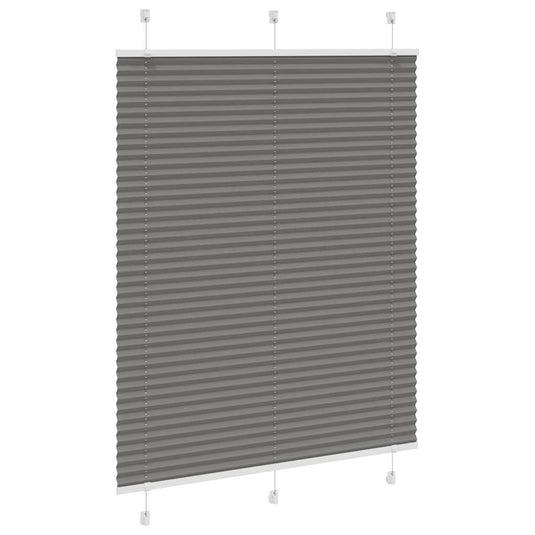 Vidaxl plissé rolgordijn 105x150 cm stofbreedte 104,4 cm antraciet