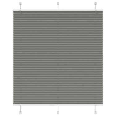 Vidaxl plissé rolgordijn 115x150 cm stofbreedte 114,4 cm antraciet