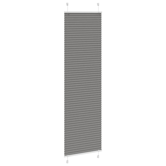 Vidaxl plissé rolgordijn 60x200 cm stofbreedte 59,4 cm antraciet