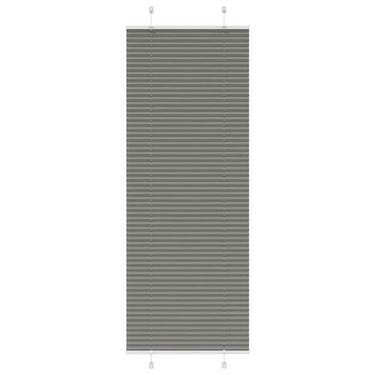 Vidaxl plissé rolgordijn 80x200 cm stofbreedte 79,4 cm antraciet