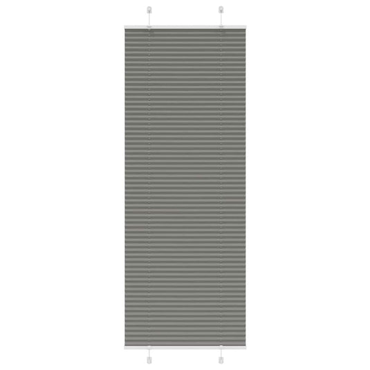 Vidaxl plissé rolgordijn 80x200 cm stofbreedte 79,4 cm antraciet