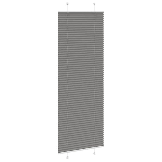 Vidaxl plissé rolgordijn 80x200 cm stofbreedte 79,4 cm antraciet