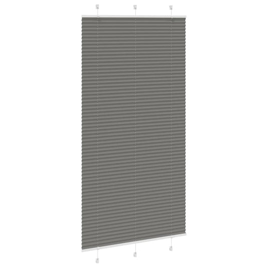 Vidaxl plissé rolgordijn 110x200 cm stofbreedte 109,4 cm antraciet