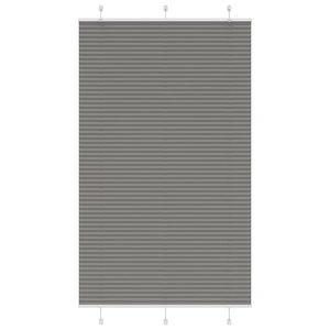 Vidaxl plissé rolgordijn 115x200 cm stofbreedte 114,4 cm antraciet