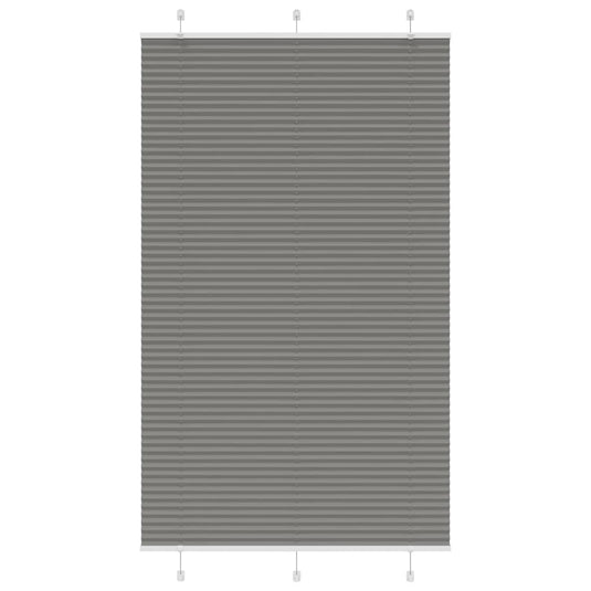 Vidaxl plissé rolgordijn 115x200 cm stofbreedte 114,4 cm antraciet