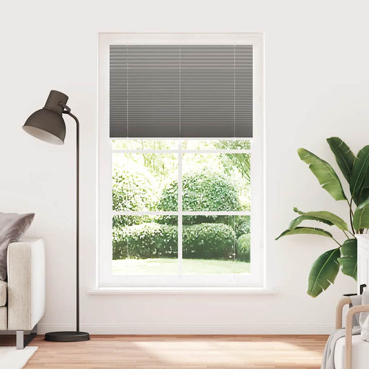 Vidaxl plissé rolgordijn 115x200 cm stofbreedte 114,4 cm antraciet