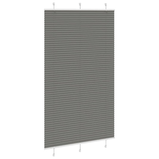 Vidaxl plissé rolgordijn 120x200 cm stofbreedte 119,4 cm antraciet
