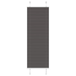 Vidaxl plissé rolgordijn 40x100 cm stofbreedte 39,4 cm polyester zwart