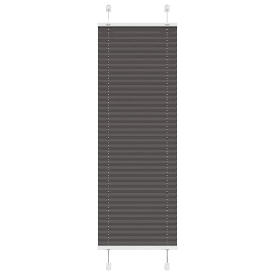 Vidaxl plissé rolgordijn 40x100 cm stofbreedte 39,4 cm polyester zwart