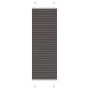 Vidaxl plissé rolgordijn 45x100 cm stofbreedte 44,4 cm polyester zwart