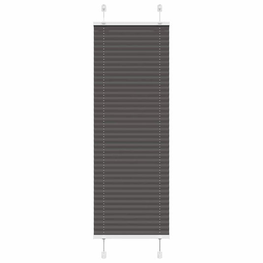 Vidaxl plissé rolgordijn 50x100 cm stofbreedte 49,4 cm polyester zwart