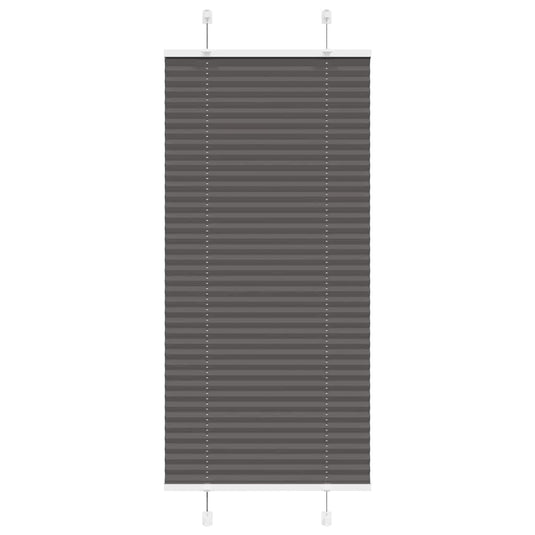 Vidaxl plissé rolgordijn 55x100 cm stofbreedte 54,4 cm polyester zwart