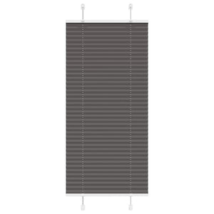 Vidaxl plissé rolgordijn 60x100 cm stofbreedte 59,4 cm polyester zwart
