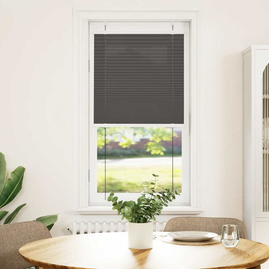 Vidaxl plissé rolgordijn 60x100 cm stofbreedte 59,4 cm polyester zwart