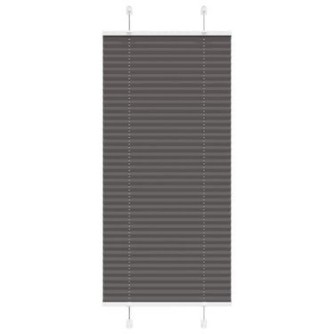 Vidaxl plissé rolgordijn 65x100 cm stofbreedte 64,4 cm polyester zwart