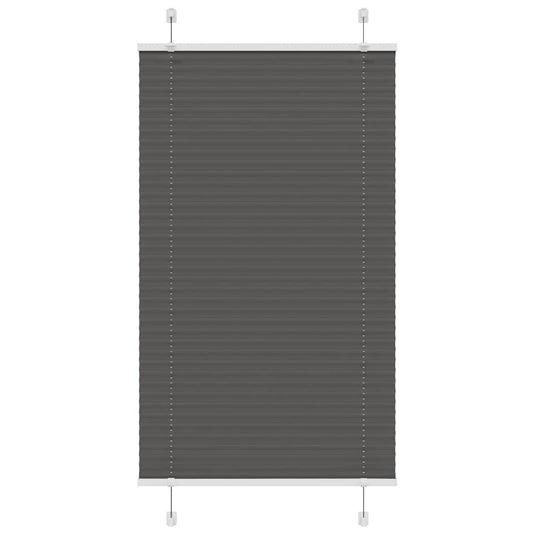 Vidaxl plissé rolgordijn 70x100 cm stofbreedte 69,4 cm polyester zwart