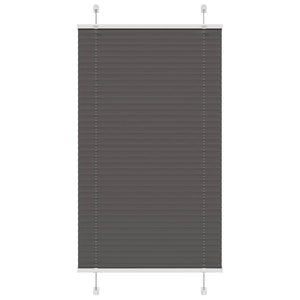 Vidaxl plissé rolgordijn 80x100 cm stofbreedte 79,4 cm polyester zwart