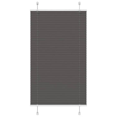 Vidaxl plissé rolgordijn 80x100 cm stofbreedte 79,4 cm polyester zwart