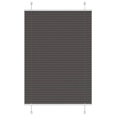 Vidaxl plissé rolgordijn 100x100 cm stofbreedte 99,4cm polyester zwart