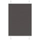 Vidaxl plissé rolgordijn 100x100 cm stofbreedte 99,4cm polyester zwart