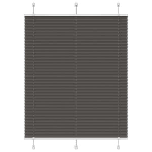 Vidaxl plissé rolgordijn 105x100cm stofbreedte 104,4cm polyester zwart
