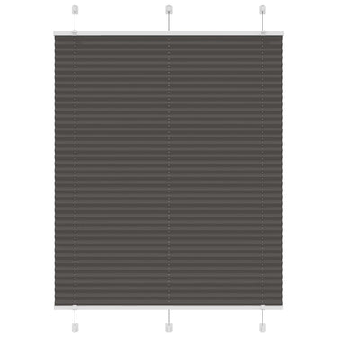 Vidaxl plissé rolgordijn 105x100cm stofbreedte 104,4cm polyester zwart