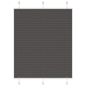 Vidaxl plissé rolgordijn 110x100cm stofbreedte 109,4cm polyester zwart