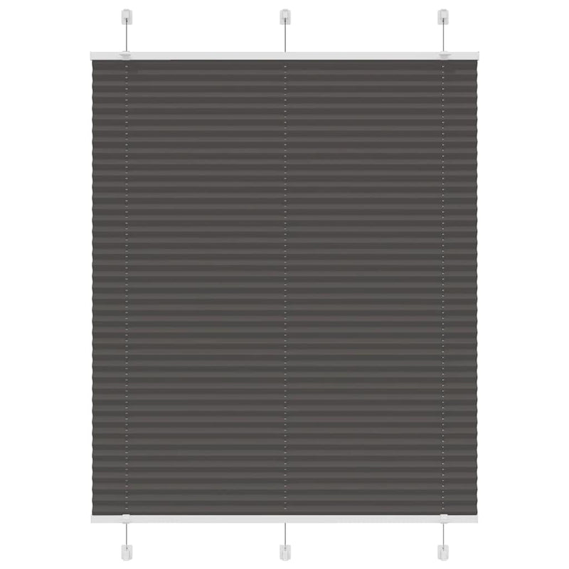 ギャラリービューアに画像をロードする, Vidaxl plissé rolgordijn 110x100cm stofbreedte 109,4cm polyester zwart
