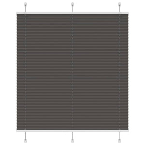 Vidaxl plissé rolgordijn 115x100cm stofbreedte 114,4cm polyester zwart