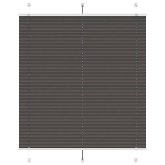 Vidaxl plissé rolgordijn 115x100cm stofbreedte 114,4cm polyester zwart