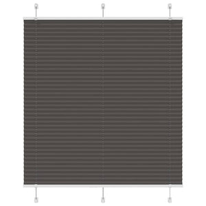 Vidaxl plissé rolgordijn 120x100cm stofbreedte 119,4cm polyester zwart
