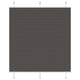 Vidaxl plissé rolgordijn 120x100cm stofbreedte 119,4cm polyester zwart