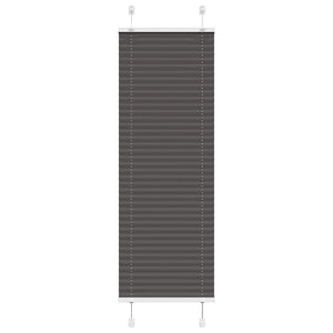 Vidaxl plissé rolgordijn 45x150 cm stofbreedte 44,4 cm polyester zwart