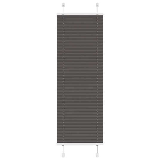 Vidaxl plissé rolgordijn 45x150 cm stofbreedte 44,4 cm polyester zwart