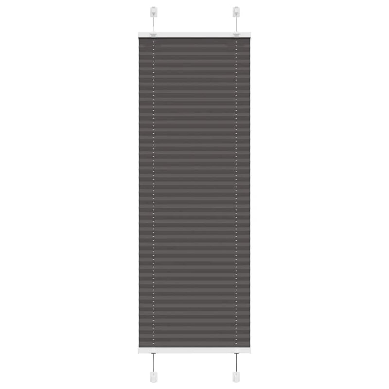 Afbeelding laden in galerijviewer, Vidaxl plissé rolgordijn 45x150 cm stofbreedte 44,4 cm polyester zwart
