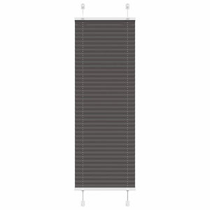 Vidaxl plissé rolgordijn 50x150 cm stofbreedte 49,4 cm polyester zwart