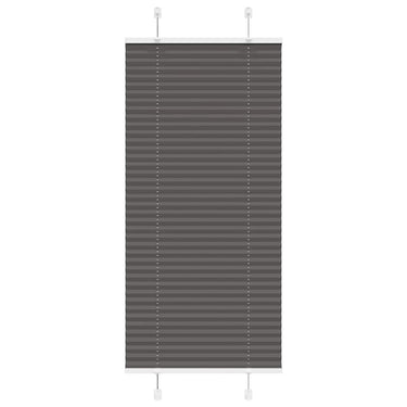 Vidaxl plissé rolgordijn 55x150 cm stofbreedte 54,4 cm polyester zwart