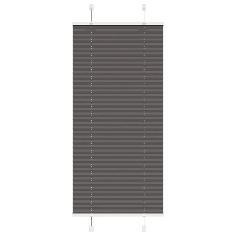 ギャラリービューアに画像をロードする, Vidaxl plissé rolgordijn 55x150 cm stofbreedte 54,4 cm polyester zwart
