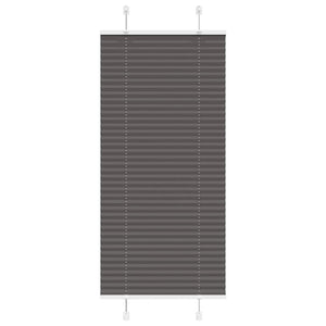 Vidaxl plissé rolgordijn 65x150 cm stofbreedte 64,4 cm polyester zwart